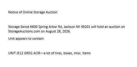 Auction Ad