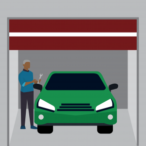 Car in Garage
