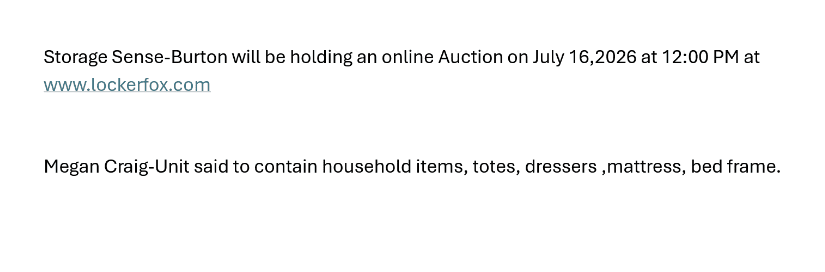 Auction Ad