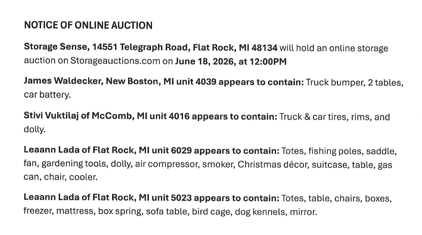 Auction ad