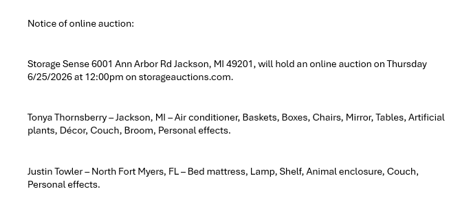 Auction ad