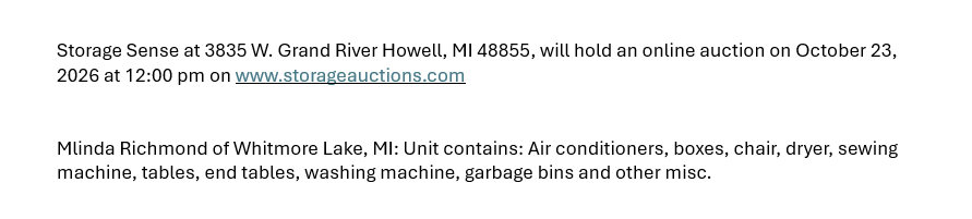 Auction Ad