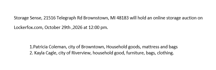 Auction ad