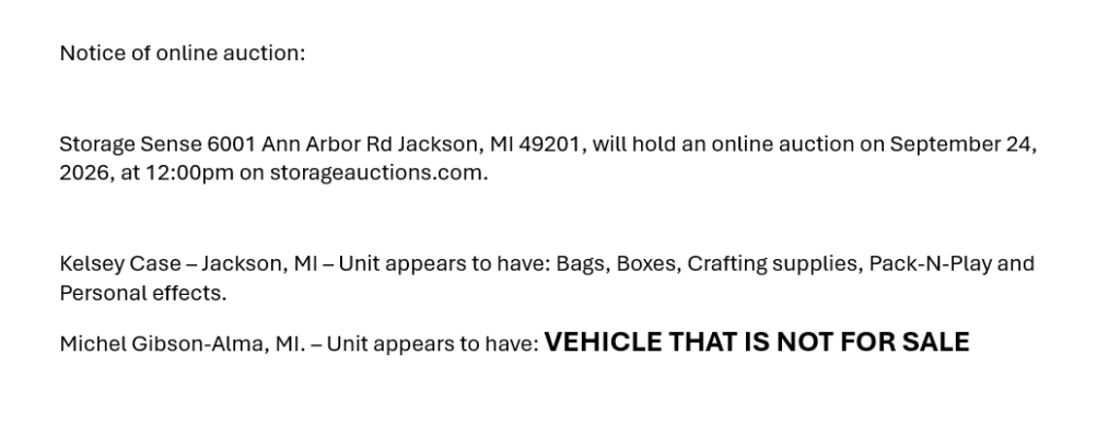auction ad