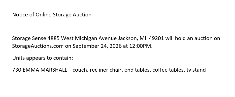 Auction ad