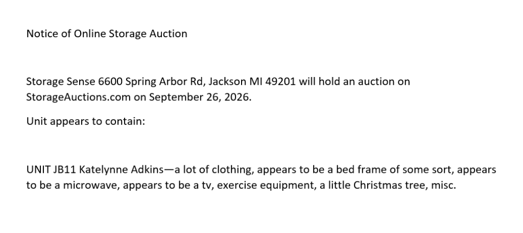 auction ad