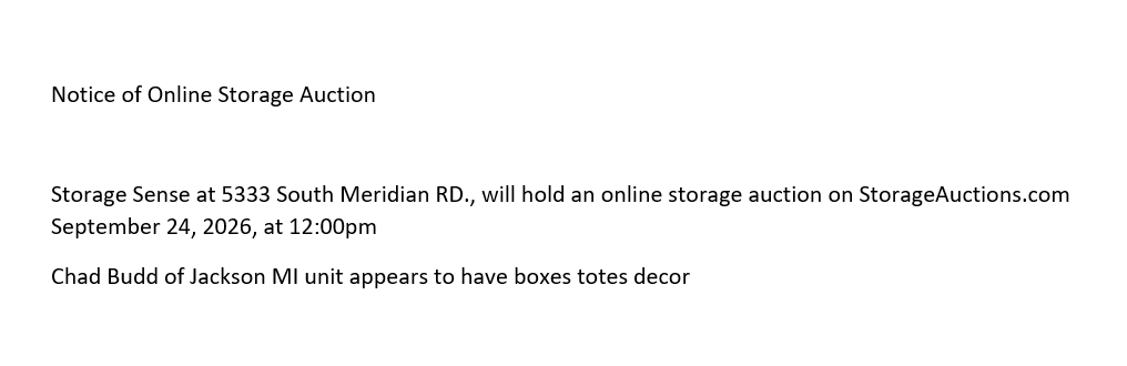 Auction Ad