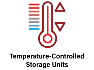 Temperature-controlled storage units icon