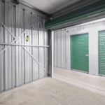inside of a temperature-controlled storage unit at Storage Sense in Noblesville IN