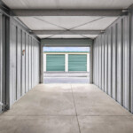 inside of a drive-up storage unit at Storage Sense in Noblesville IN