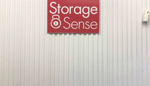 Interior sign for Storage Sense in Prattville, AL on Jasmine Trail