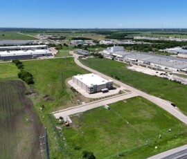 Aerial of self storage facility