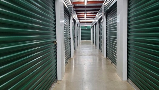 Indoor climate-controlled storage units