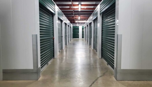 Indoor climate-controlled storage units