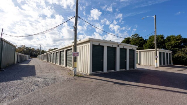 Drive-up storage units