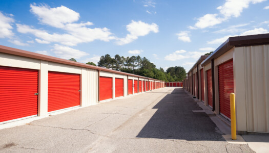Drive-up storage units