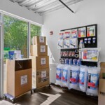 storage supplies sold in office at Storage Sense on Mooretown Road in Williamsburg VA