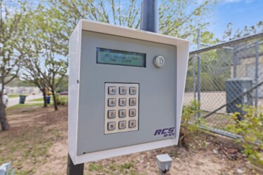 gate code entry at Storage Sense at 2000 Quality Blvd in Huntsville TX