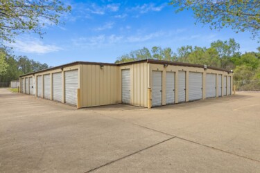 drive-up storage units at Storage Sense at 2000 Quality Blvd in Huntsville TX