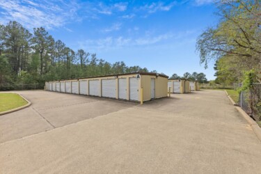 drive-up storage units at Storage Sense at 2000 Quality Blvd in Huntsville TX