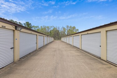 drive-up storage units at Storage Sense at 2000 Quality Blvd in Huntsville TX