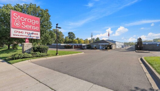 entrance to Storage Sense in Romulus, MI