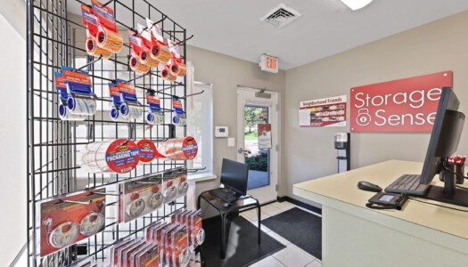 storage supplies sold in office at Storage Sense in Romulus, MI