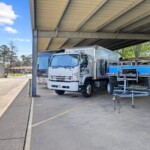covered vehicle storage at Storage Sense on Lodi Road in Alexandria LA