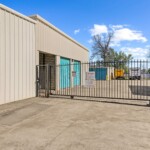 front gate at Storage Sense on Lodi Road in Alexandria LA