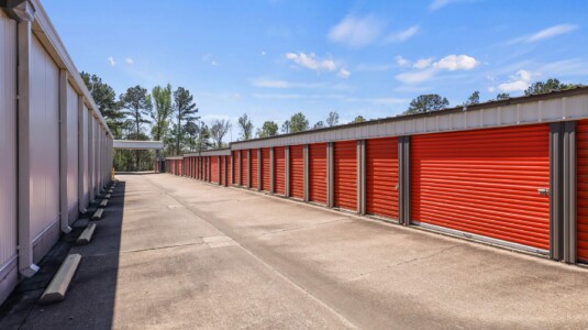 drive-up storage units at Storage Sense on Lake Charles Highway in Leesville LA