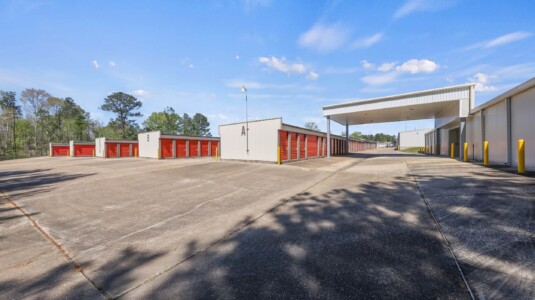 drive-up storage units at Storage Sense on Lake Charles Highway in Leesville LA