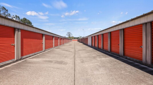 drive-up storage units at Storage Sense on Lake Charles Highway in Leesville LA
