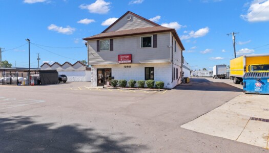 front of Storage Sense in Livonia, MI