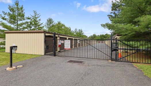 front gate at Storage Sense in Quakertown, PA