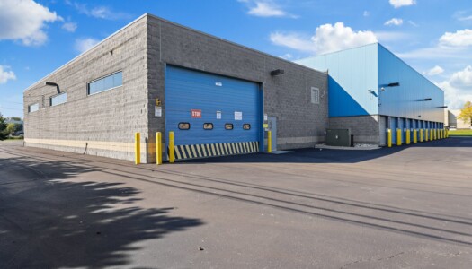 drive-thru loading area at Storage Sense in Orion Township, MI