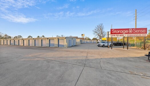 drive-up storage units at Storage Sense at 2282 East Bert Kouns Industrial Loop in Shreveport LA