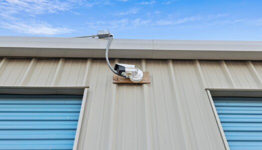 security camera at Storage Sense at 2282 East Bert Kouns Industrial Loop in Shreveport LA