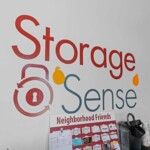 Neighborhood Friends board in storage office at Storage Sense in Waukesha, WI