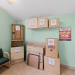 boxes sold in storage office at Storage Sense in Upper St. Clair, PA