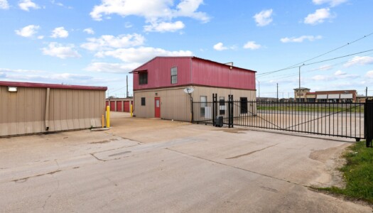 secure front gate access at Storage Sense in College Station, TX