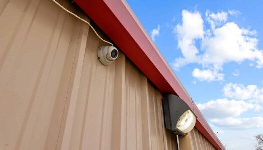 security camera at Storage Sense in College Station, TX