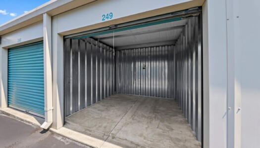 open drive-up storage unit at Storage Sense in Irmo, SC