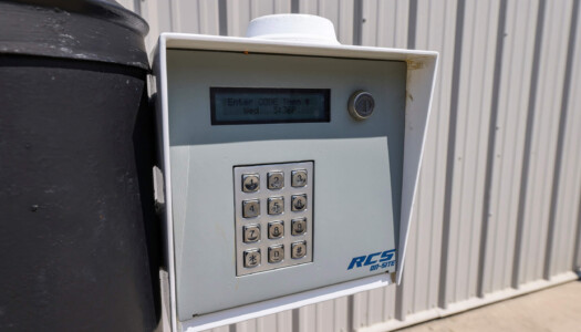 keypad access to front gate of Storage Sense in Irmo, SC