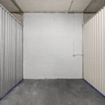 open indoor storage unit at Storage Sense in Naples, FL