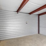 open storage unit at Storage Sense on Wheeler Road in Augusta, GA