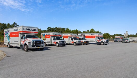 Uhaul truck rentals at Storage Sense in Seneca, SC