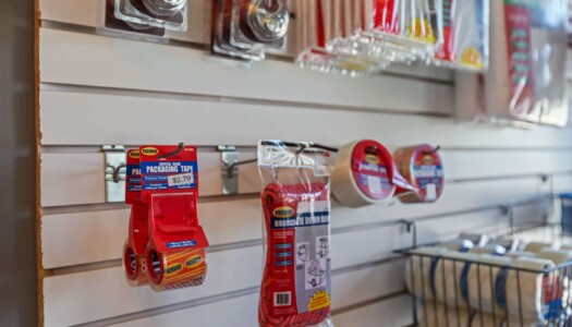 storage supplies sold in office at Storage Sense in Seneca, SC