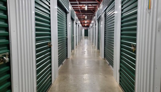 Indoor climate-controlled storage units