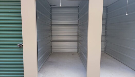 Close Up View Inside a Storage Unit