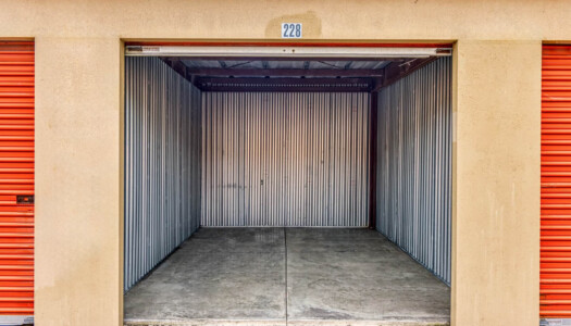 Inside a medium sized storage unit